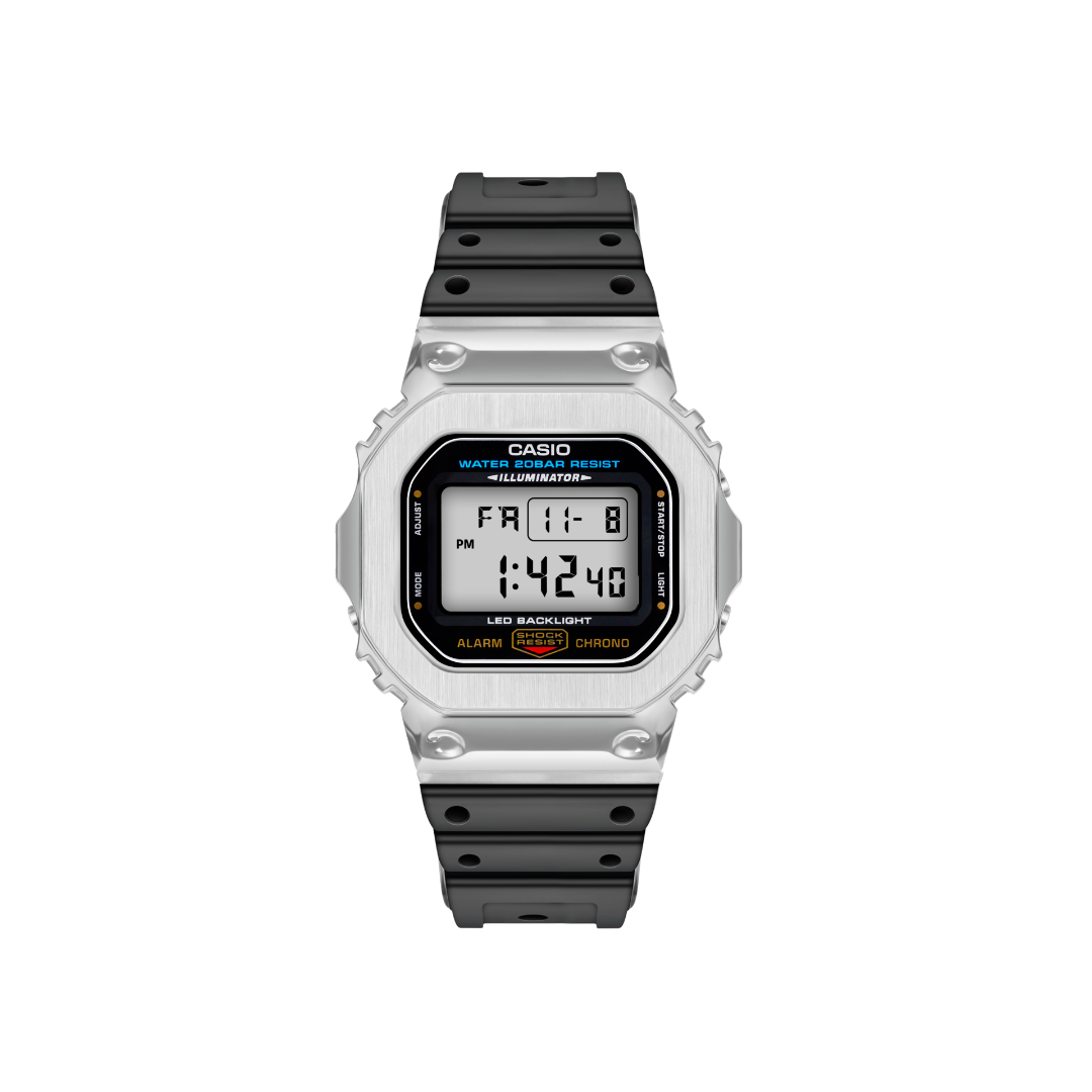 Half-Steel DW5600UE Watch | Classic G-SHOCK Custom | WC Customade